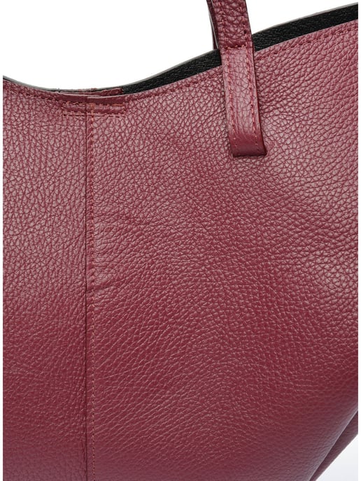 Luisa Vannini Weinfarbe Rindsledertasche - Image 3