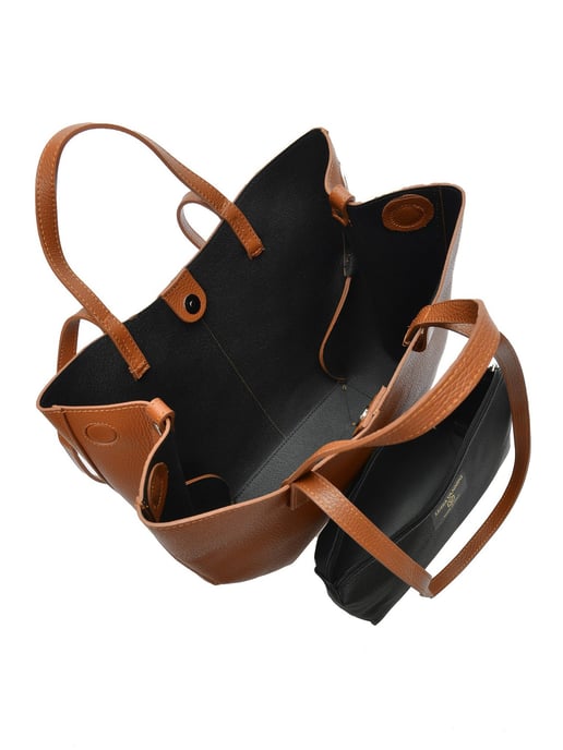 Luisa Vannini Braun Rindsledertasche - Image 4