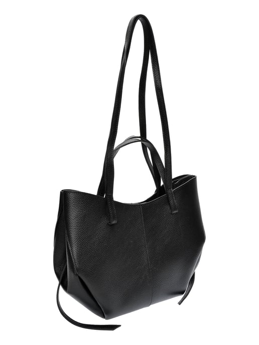 Luisa Vannini Schwarz Rindsledertasche - Image 2