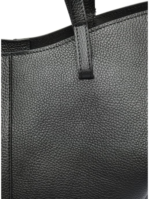 Luisa Vannini Schwarz Rindsledertasche - Image 3