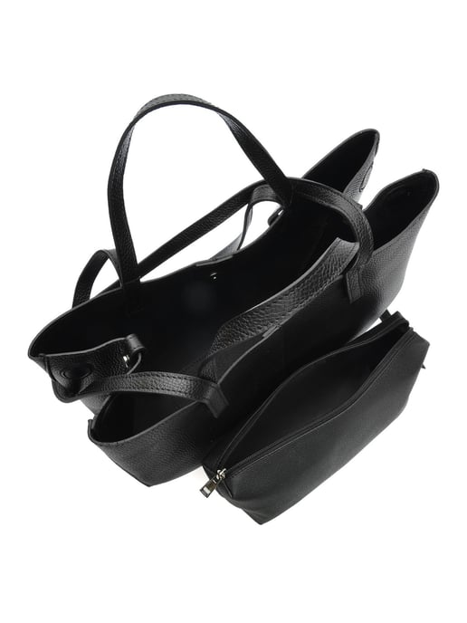 Luisa Vannini Schwarz Rindsledertasche - Image 4
