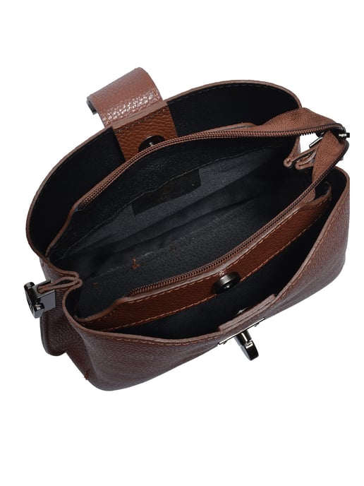 Luisa Vannini Kastanienbraun Rindsledertasche - Image 4