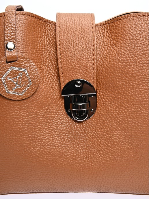 Luisa Vannini Braun Rindsledertasche - Image 3