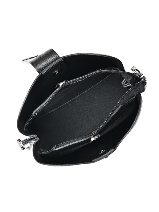 Luisa Vannini Schwarz Rindsledertasche - Image 4