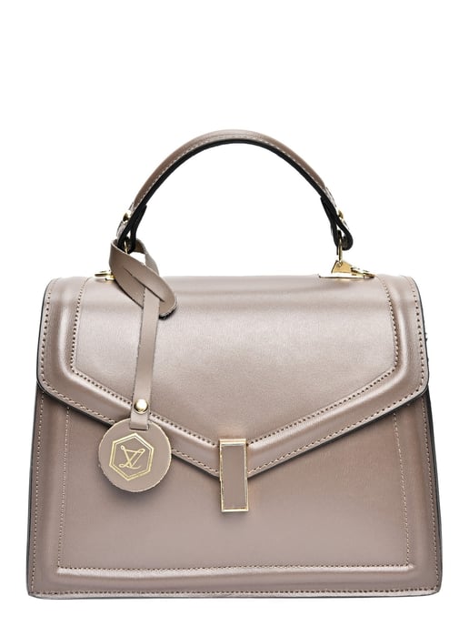 Luisa Vannini Beige Rindsledertasche - Image 1