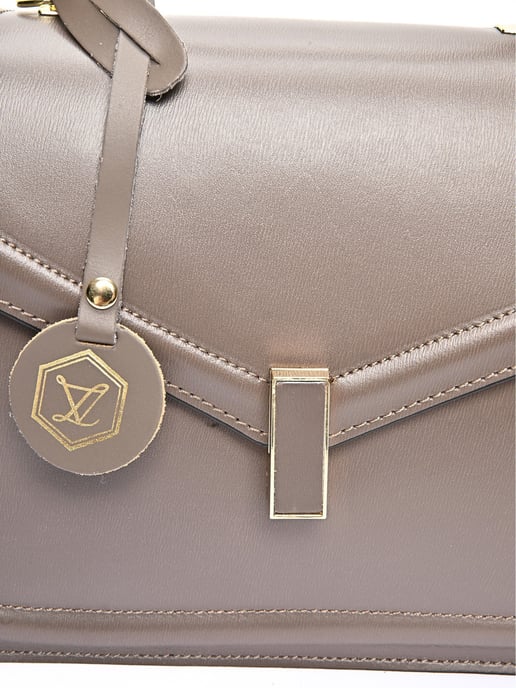Luisa Vannini Beige Rindsledertasche - Image 3