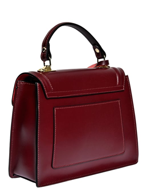 Luisa Vannini Weinfarbe Rindsledertasche - Image 2
