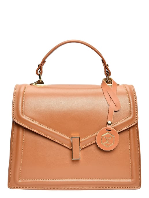 Luisa Vannini Braun Rindsledertasche - Image 1