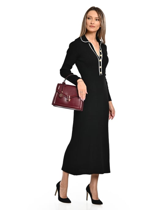 Luisa Vannini Weinfarbe Rindsledertasche - Image 5