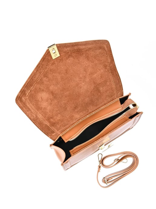 Luisa Vannini Braun Rindsledertasche - Image 4
