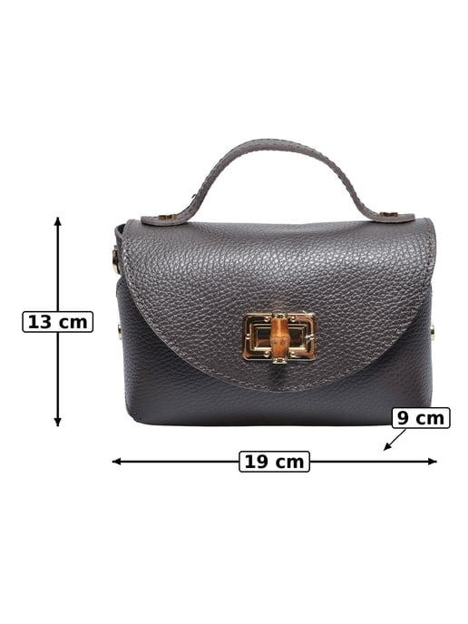 Anna Luchini Kastanienbraun Rindsledertasche - Image 5