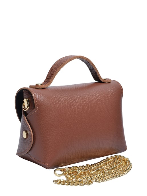 Anna Luchini Kastanienbraun Rindsledertasche - Image 2