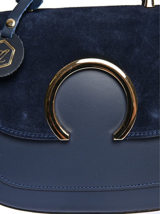 Luisa Vannini Blau Rindsledertasche - Image 3