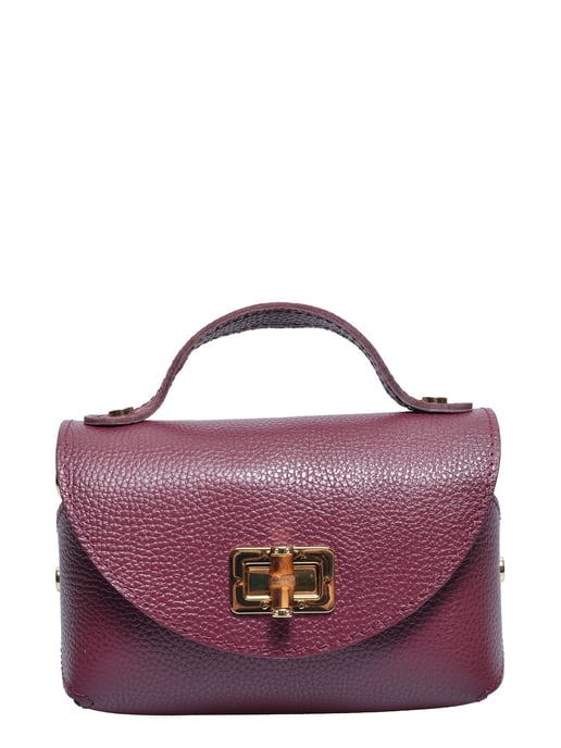 Anna Luchini Weinfarbe Rindsledertasche - Image 1