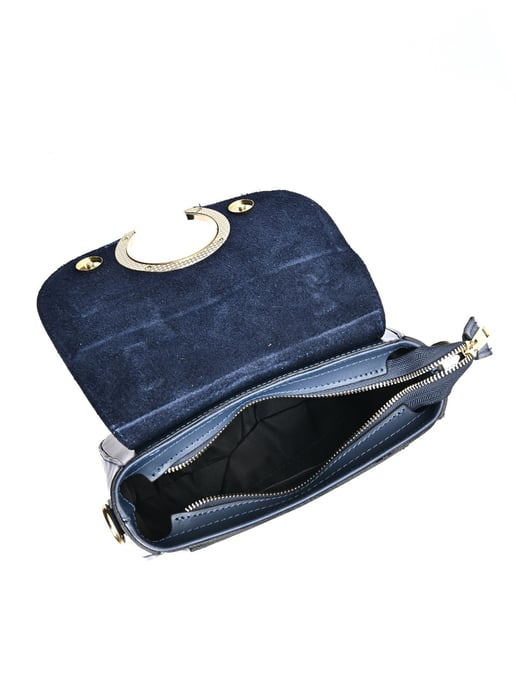 Luisa Vannini Blau Rindsledertasche - Image 4