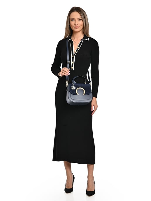 Luisa Vannini Blau Rindsledertasche - Image 5