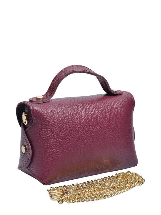 Anna Luchini Weinfarbe Rindsledertasche - Image 2