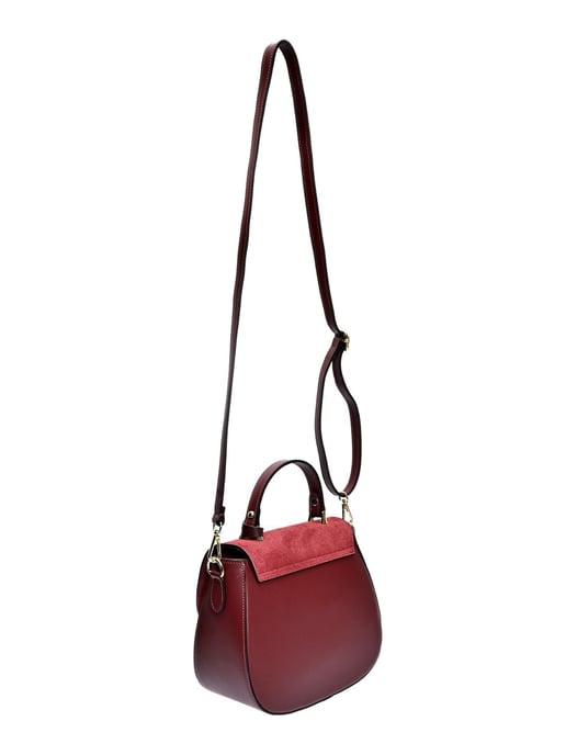 Luisa Vannini Weinfarbe Rindsledertasche - Image 2