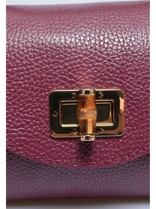 Anna Luchini Weinfarbe Rindsledertasche - Image 3