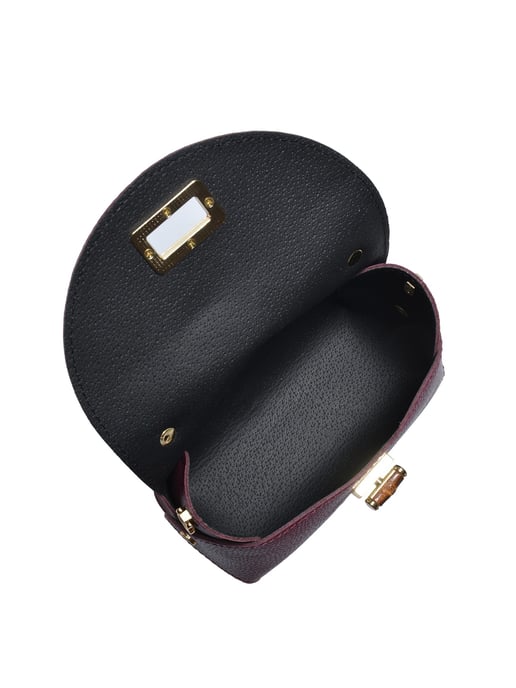 Anna Luchini Weinfarbe Rindsledertasche - Image 4