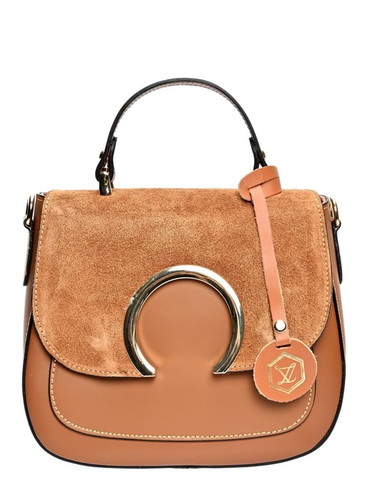 Luisa Vannini Braun Rindsledertasche - Image 1