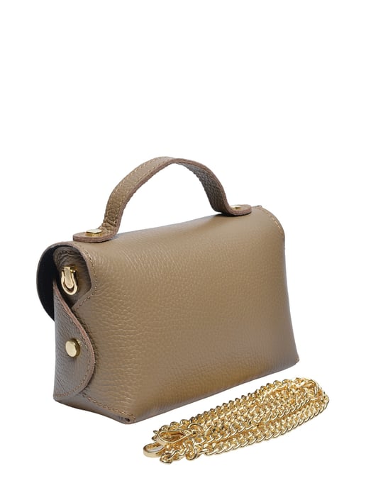 Anna Luchini Beige Rindsledertasche - Image 2