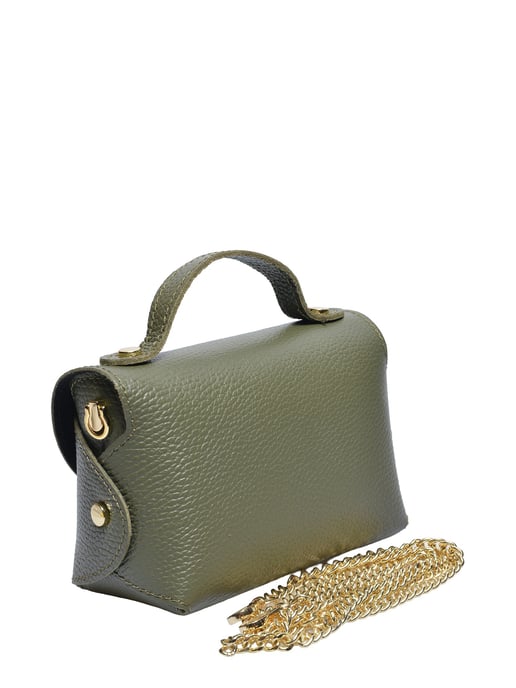 Anna Luchini Grün Rindsledertasche - Image 2