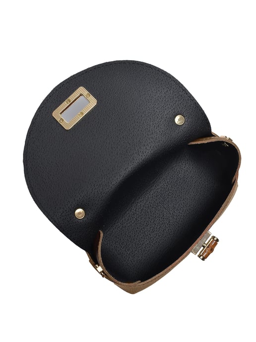 Anna Luchini Beige Rindsledertasche - Image 4
