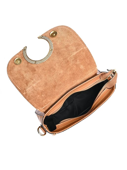 Luisa Vannini Braun Rindsledertasche - Image 4