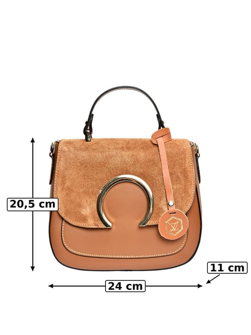 Luisa Vannini Braun Rindsledertasche - Image 6