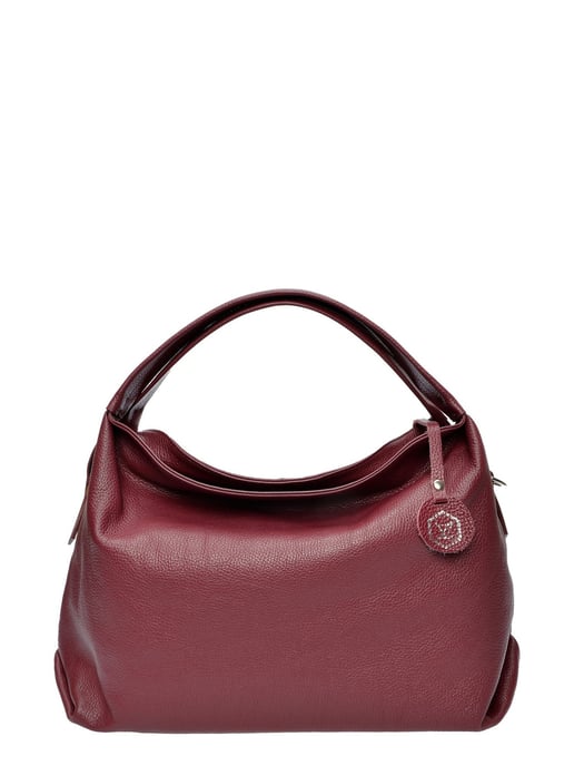 Luisa Vannini Weinfarbe Rindsledertasche - Image 1