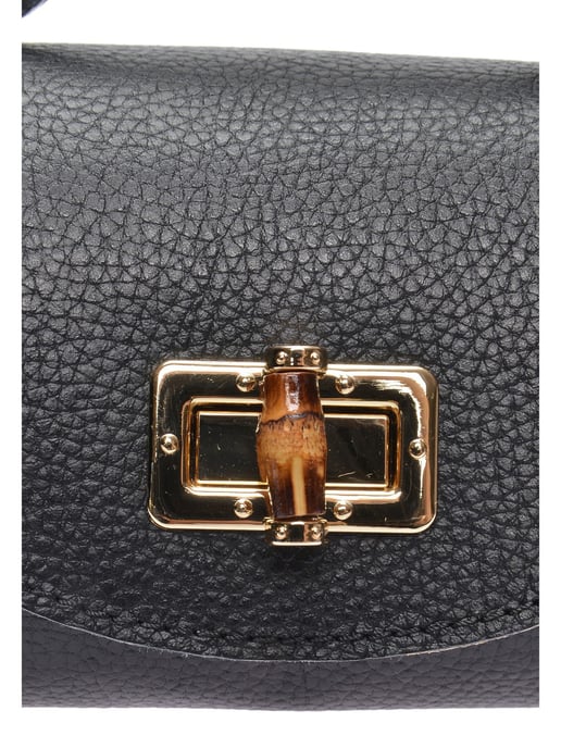 Anna Luchini Schwarz Rindsledertasche - Image 3