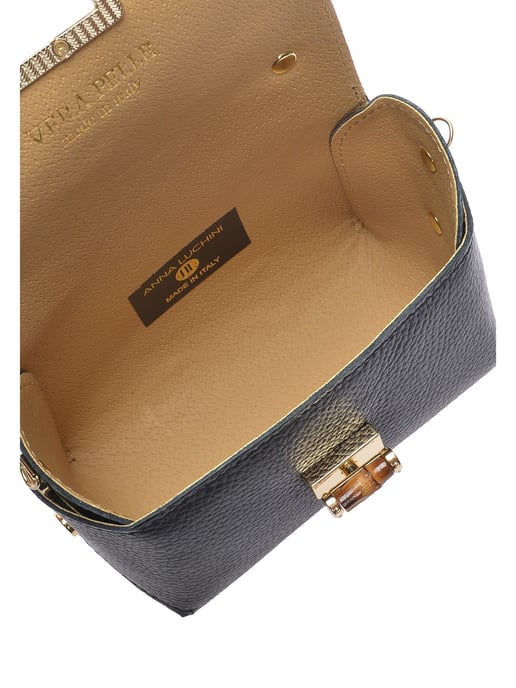 Anna Luchini Schwarz Rindsledertasche - Image 4