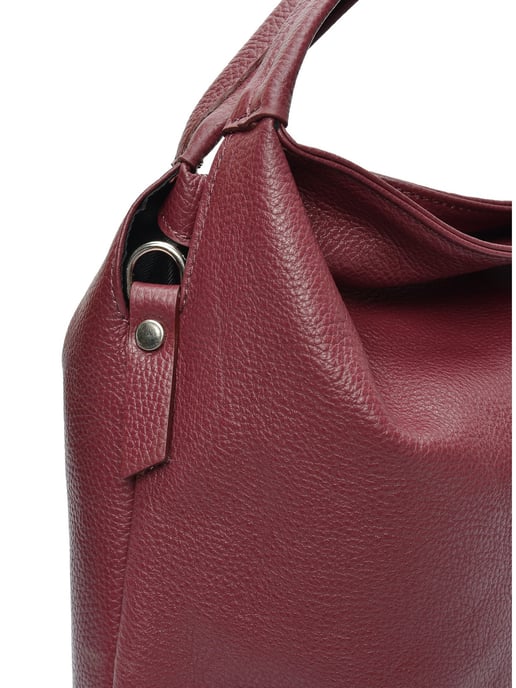 Luisa Vannini Weinfarbe Rindsledertasche - Image 3