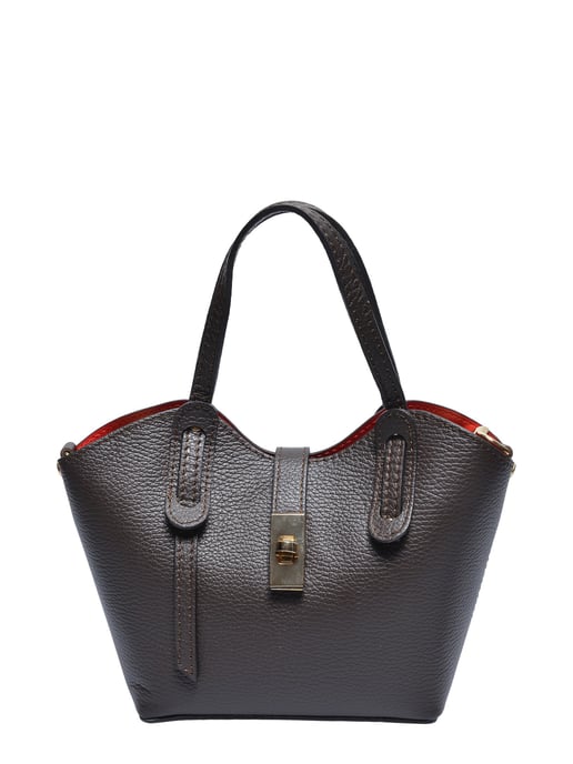 Anna Luchini Kastanienbraun Rindsledertasche - Image 1