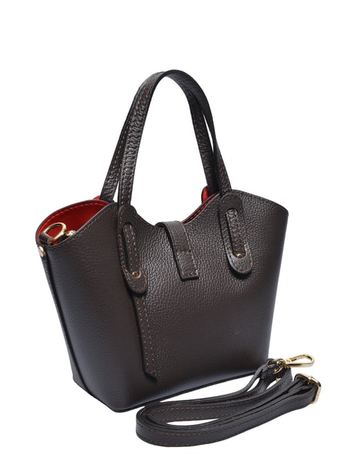 Anna Luchini Kastanienbraun Rindsledertasche - Image 2