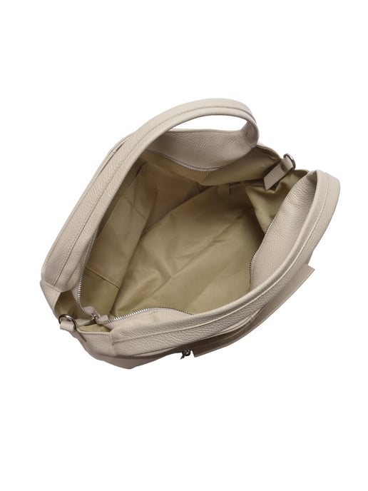 Luisa Vannini Beige Rindsledertasche - Image 4
