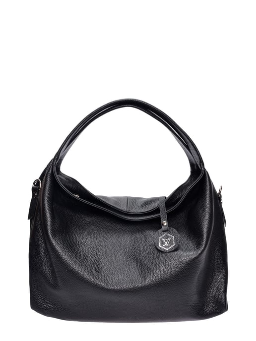 Luisa Vannini Schwarz Rindsledertasche - Image 1