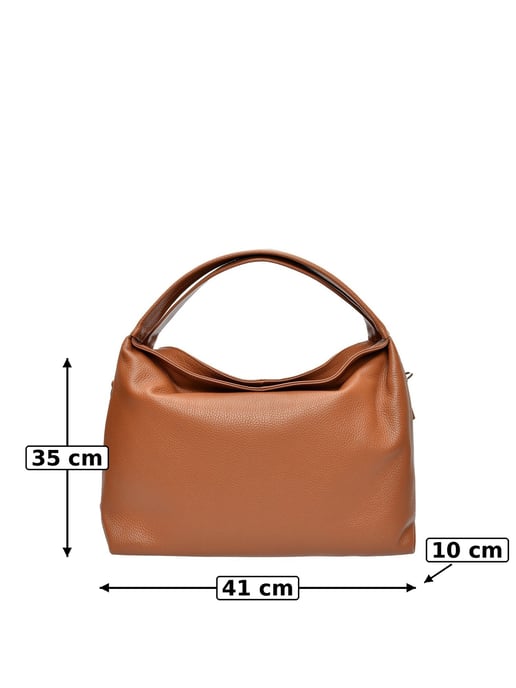 Luisa Vannini Braun Rindsledertasche - Image 6