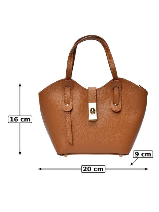 Anna Luchini Braun Rindsledertasche - Image 6
