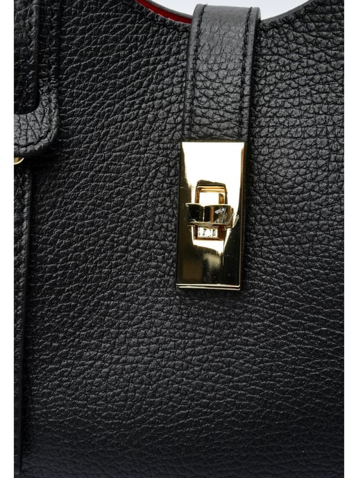 Anna Luchini Schwarz Rindsledertasche - Image 3