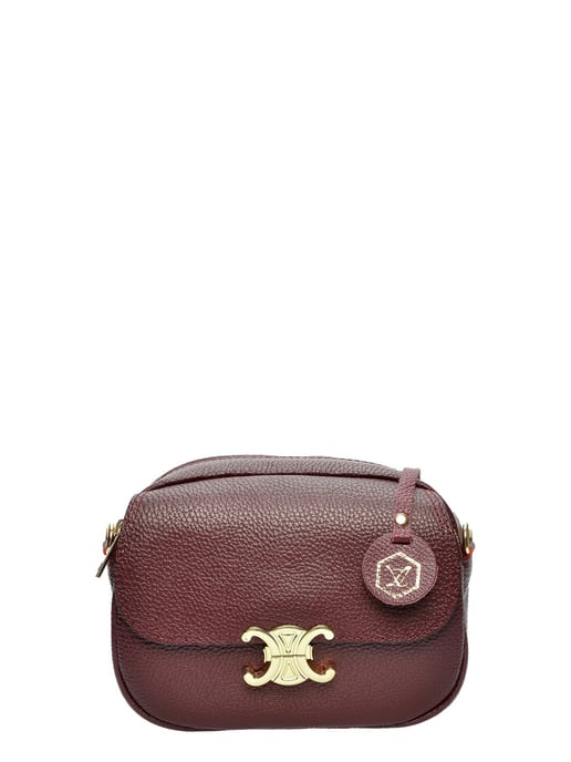 Luisa Vannini Weinfarbe Rindsledertasche - Image 1