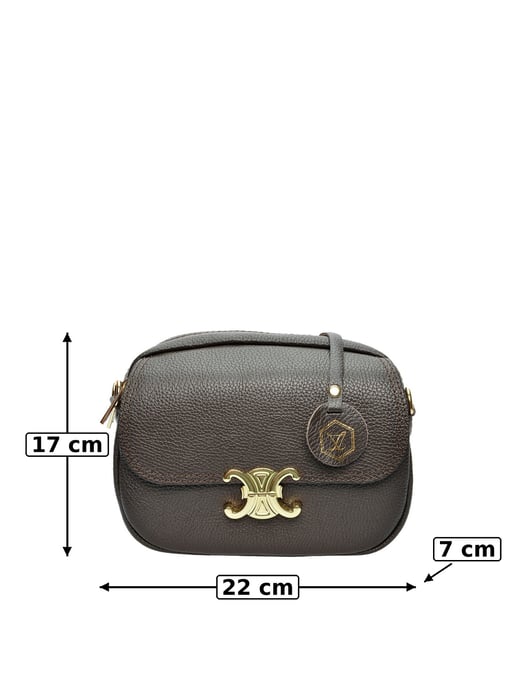 Luisa Vannini Kastanienbraun Rindsledertasche - Image 6