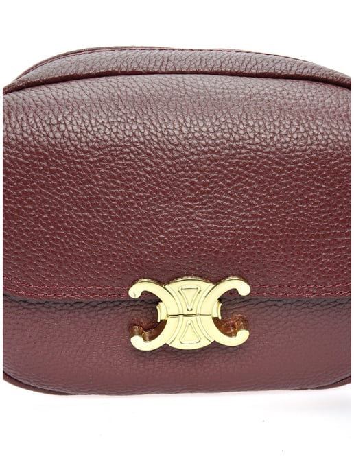 Luisa Vannini Weinfarbe Rindsledertasche - Image 3