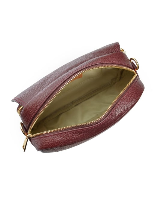 Luisa Vannini Weinfarbe Rindsledertasche - Image 4