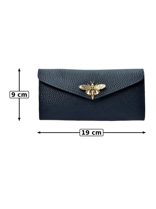 Anna Luchini Blau Rindsledertasche - Image 6