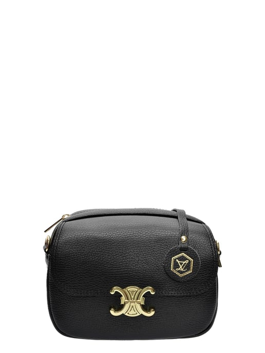 Luisa Vannini Schwarz Rindsledertasche - Image 1