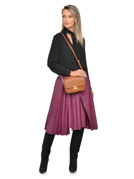 Luisa Vannini Braun Rindsledertasche - Image 5