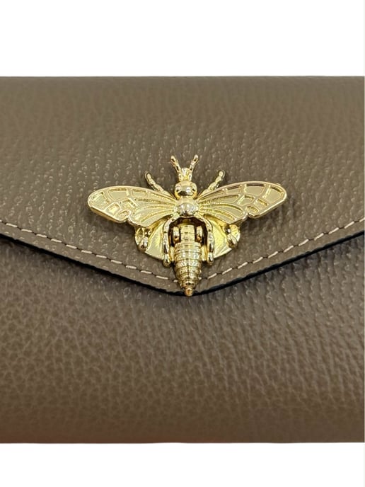 Anna Luchini Beige Rindsledertasche - Image 3
