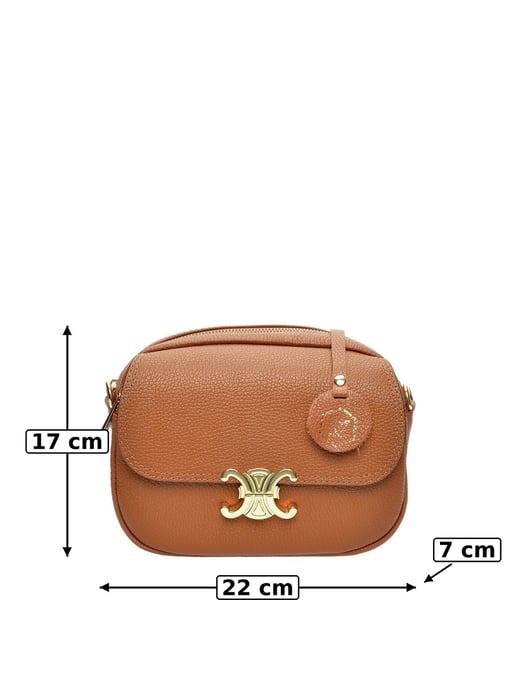 Luisa Vannini Braun Rindsledertasche - Image 6